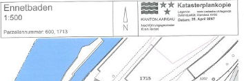 Katasterplan 1:500 Limmatauweg